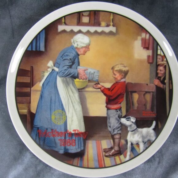 Limited Edition Knowles Norman Rockwell Mothers Day Plates Set of 8 1979-1986-SU - Picture 15 of 16